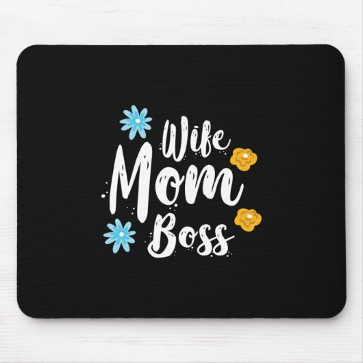 Ehefrau-Mama-Chef Mousepad (Vorne)