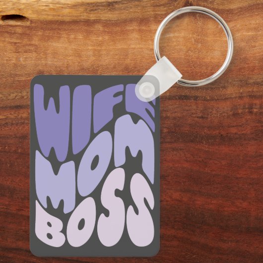 Ehefrau, Mama, Chef Schlüsselanhänger (Rückseite)