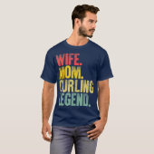 Ehefrau Mama Curling Legend T-Shirt (Vorne ganz)