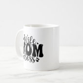 Ehefrau-MAMA des Muttertags Kaffeetasse (Vorderseite Links)