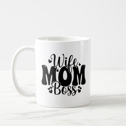 Ehefrau-MAMA des Muttertags Kaffeetasse (Links)
