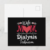 Ehefrau Mama Dialysis Techniker Nurse Tech Nephrol Postkarte (Vorne/Hinten)