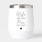 Ehefrau Mama EST 2025 | Benutzerdefiniertes Gesche (Rückseite)