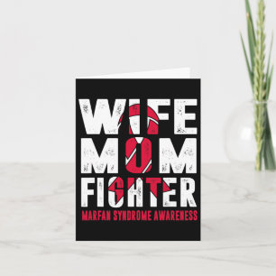 Ehefrau Mama Fighter Marfan Syndrome Awareness Karte