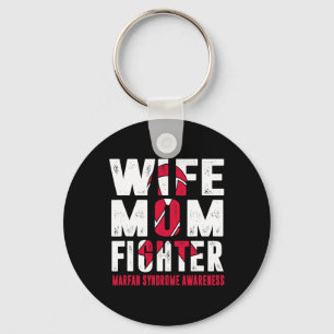 Ehefrau Mama Fighter Marfan Syndrome Awareness Schlüsselanhänger