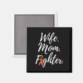 Ehefrau Mama Fighter Rsd Crps Bewusstsein Magnet (Vorderseite/Rückseite)