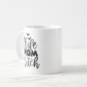 Ehefrau Mama Hexe Kaffeetasse (Vorderseite Links)