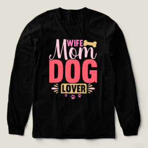 Ehefrau-Mama-Hundefreund-Hund-Gruß-Geburtstag- Tri-Blend Shirt