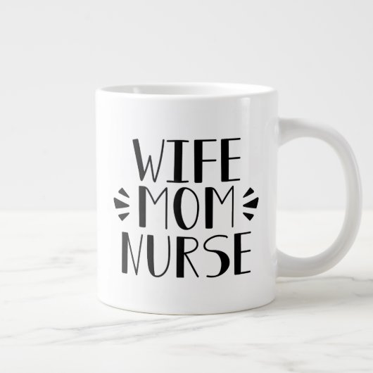 Ehefrau Mama Jumbo-Tasse (Rechts)
