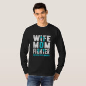 Ehefrau Mama Kampf interstitielle Cystitis Bewusst T-Shirt (Vorne ganz)