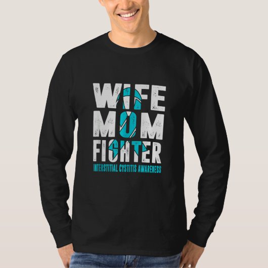 Ehefrau Mama Kampf interstitielle Cystitis Bewusst T-Shirt (Vorderseite)