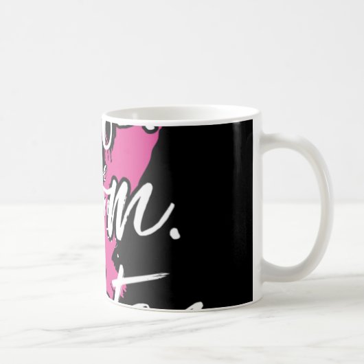 Ehefrau Mama Kämpfen Brustkrebs Patient Pink Aware Kaffeetasse (Rechts)