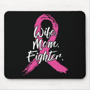 Ehefrau Mama Kämpfen Brustkrebs Patient Pink Aware Mousepad