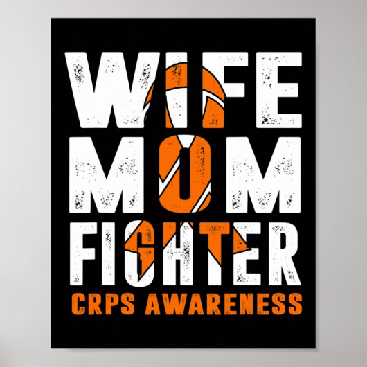 Ehefrau Mama Kämpfen Crps Bewusstsein Poster (Vorne)