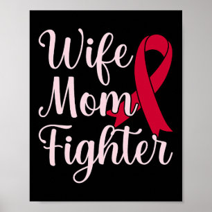Ehefrau Mama Kämpfen Hirnaneurysma Bewusstsein Mon Poster