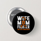 Ehefrau Mama Kämpfen RSD CRPS Bewusstsein Button (Vorne & Hinten)