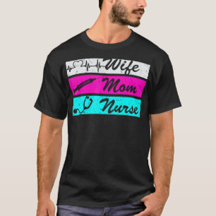 Ehefrau Mama Krankenpflege Tag Woche Krankenversic T-Shirt
