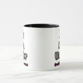 Ehefrau Mama Krieger...Brustkrebs Tasse (Zentrum)