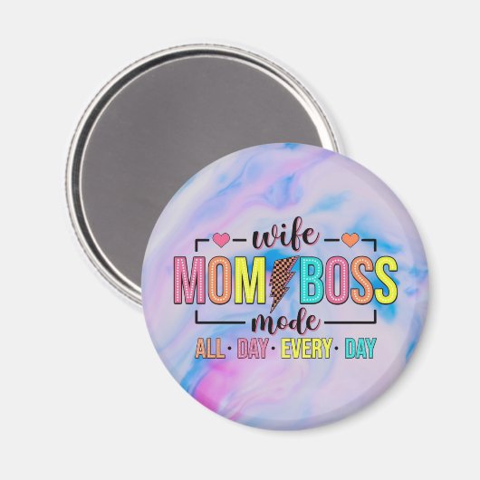 Ehefrau-Mama Magnet (Vorderseite/Rückseite)