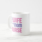 Ehefrau Mama Nurse Kaffeetasse (Vorderseite Links)