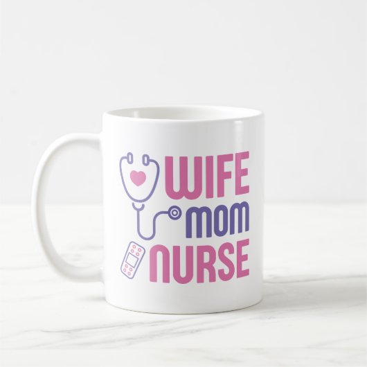 Ehefrau Mama Nurse Kaffeetasse (Links)