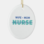 Ehefrau Mama Nurse Keramik Ornament (Rechts)