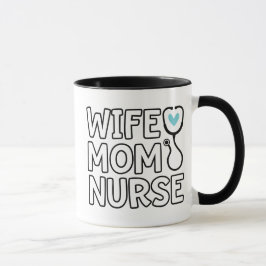 Ehefrau Mama Nurse Stethoscope Herz Nurse Life Tas Tasse