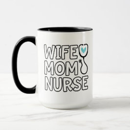 Ehefrau Mama Nurse Stethoscope Herzkrankheiten Tasse