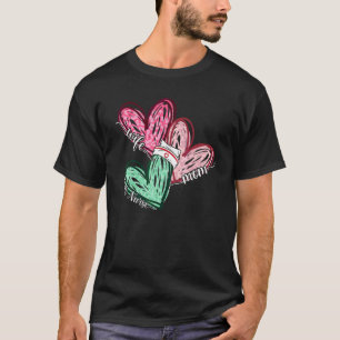 Ehefrau Mama Peds Krankenpflege Leopard Herz Mutte T-Shirt
