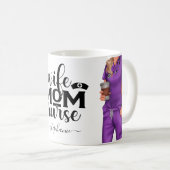 Ehefrau Mama Personalisiert Kaffee Tasse (VorderseiteRechts)