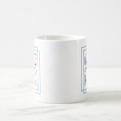 Ehefrau Mama Pflege moderner Schrift Kaffeetasse (Mittel)