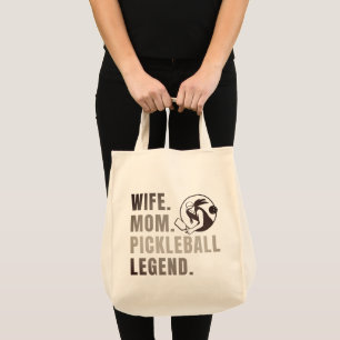 Ehefrau Mama Pickleball Legende - Vintage Lustig F Tragetasche