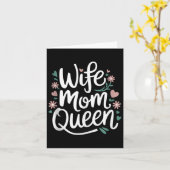 Ehefrau Mama Queen Funny Mthers Day Tank Top Karte (Gelbe Blume)