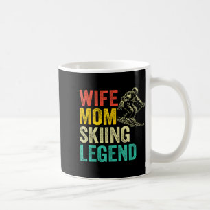 Ehefrau Mama Skilegende vintage Muttertag lustig Kaffeetasse