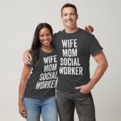 Ehefrau Mama Sozialarbeiter Niedlich Mütter Tag T-Shirt (Unisex)