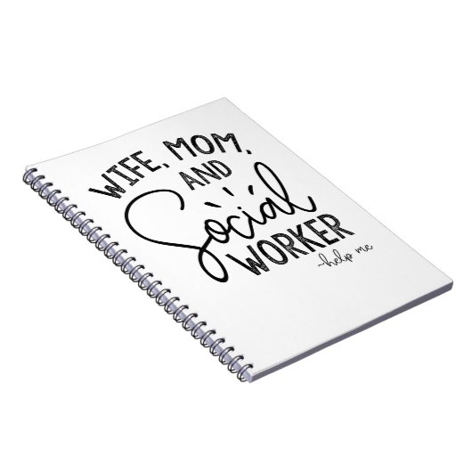 Ehefrau Mama Sozialarbeiter Notizblock (Rechte Seite)
