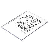 Ehefrau Mama Sozialarbeiter Notizblock (Linke Seite)