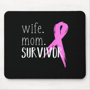 Ehefrau Mama Survivor Design Geschenk für Brustkre Mousepad