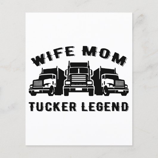 Ehefrau Mama Trucker Legend Quotes (Rückseite)