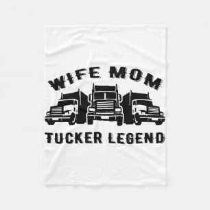 Ehefrau Mama Trucker Legend Quotes Fleecedecke