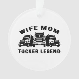 Ehefrau Mama Trucker Legend Quotes Ornament