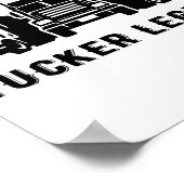 Ehefrau Mama Trucker Legend Quotes Poster (Ecke)