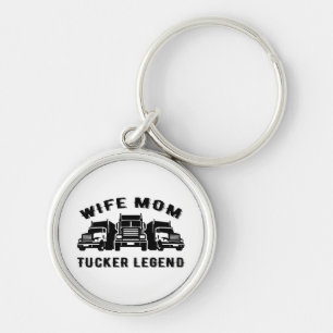 Ehefrau Mama Trucker Legend Quotes Schlüsselanhänger