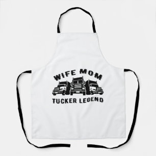 Ehefrau Mama Trucker Legend Quotes Schürze