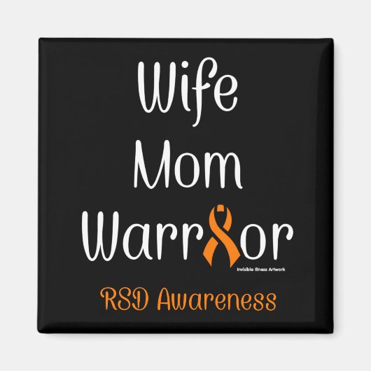 Ehefrau Mama Warrior...RSD Magnet (Vorne)