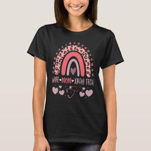 Ehefrau Mama Xray Tech stark als Mutter Krankensch T-Shirt (Vorderseite)