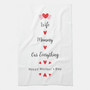 Ehefrau Mami Unser Alles Süße Muttertagsgeschenke Geschirrtuch