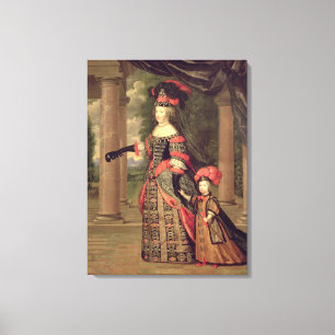 Ehefrau Maria Theresa von Louis XIV Leinwanddruck