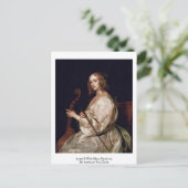 Ehefrau Mary Ruthven von Anthony Van Dyck Postkarte (Stehend Vorderseite)