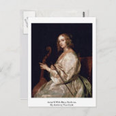 Ehefrau Mary Ruthven von Anthony Van Dyck Postkarte (Vorne/Hinten)